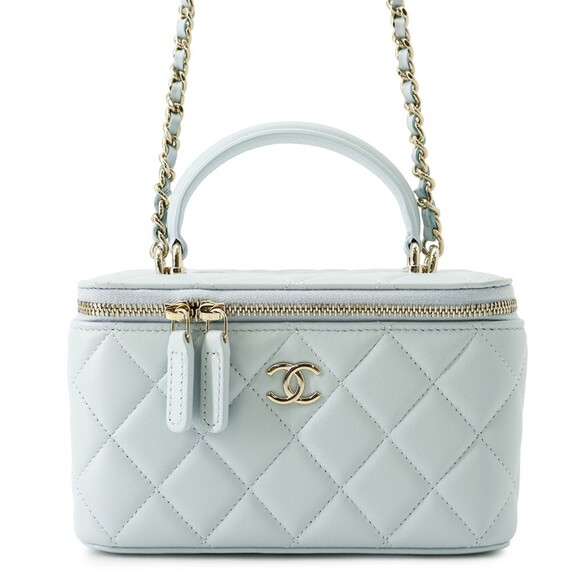 CHANEL Handbags - Chanel Chain Shoulder Bag Matelassé Coco Mark Vanity Case Lambskin AP2199 CHA...